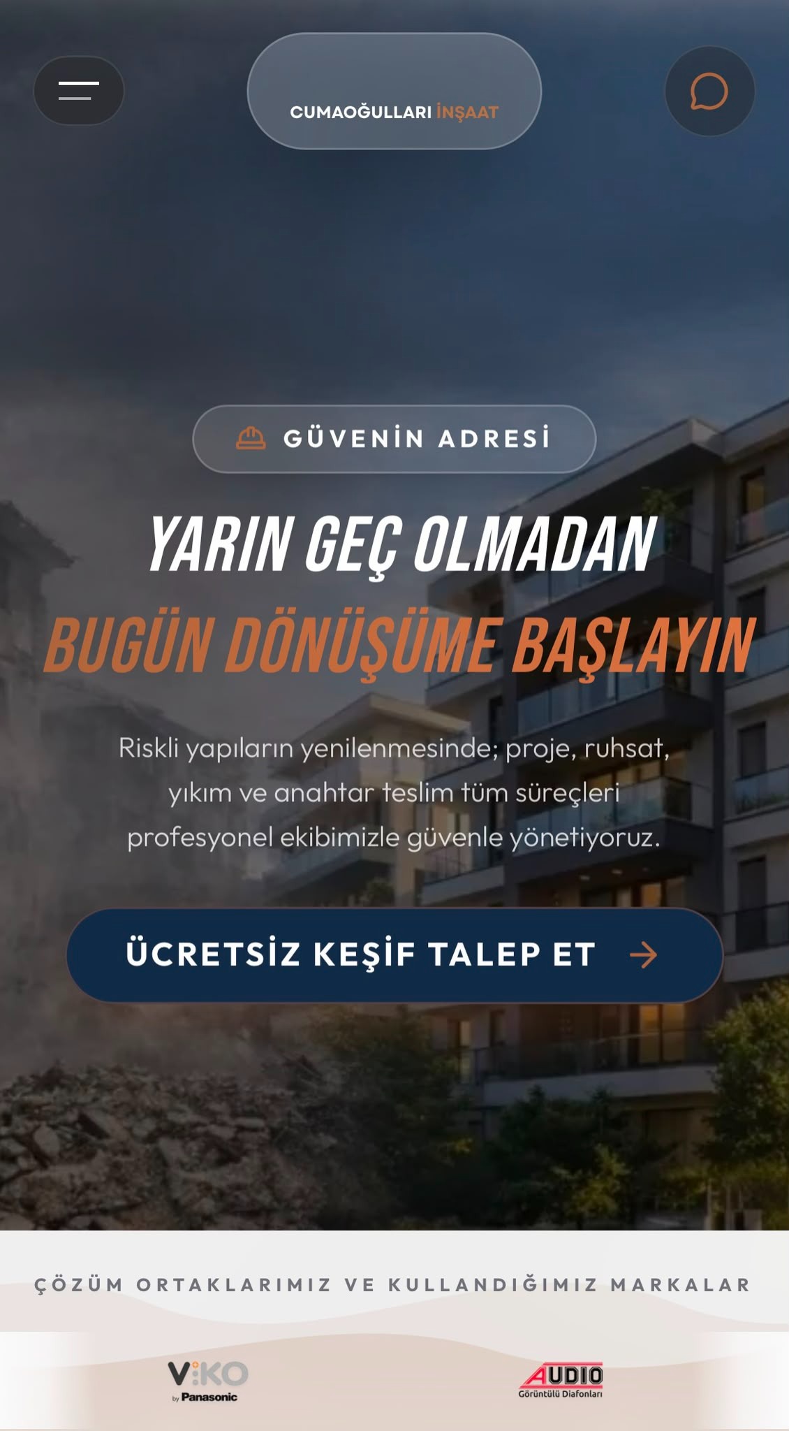 cumaogullarinşaat.com — mobil görünüm