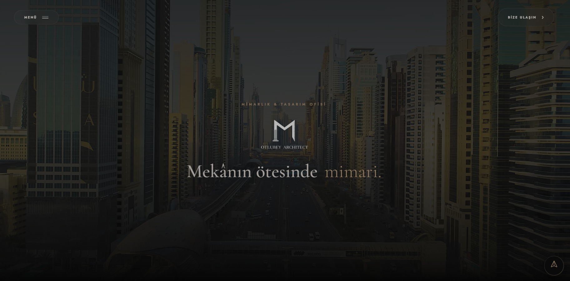otlubeyarchitect.com — masaüstü görünüm